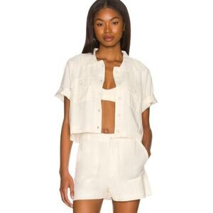 L*SPACE Sydney Jacket in Cream NWT Size Large
